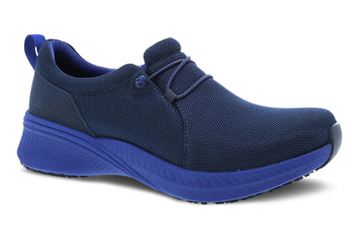 Marlee in Navy Mesh - side view