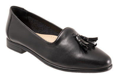 Liz Tassel in Black Smooth - side view