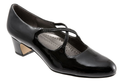 Jamie in Black Patent - side view