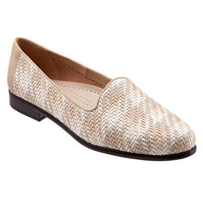 Liz Basket Woven in Beige Multi - side view