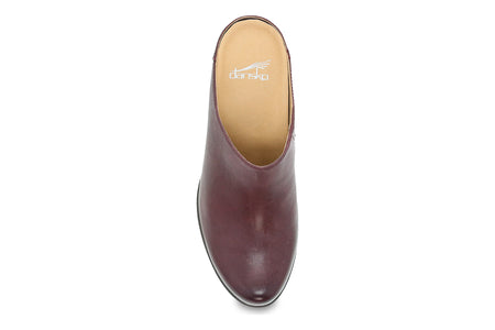 Carrie in Wine Burnished Nubuck - top view