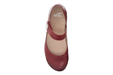 Beatrice in Red Waxy Burnished - top view