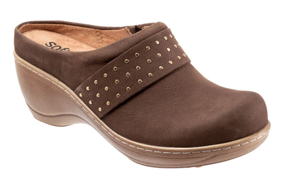 Marana in Dark Brown Nub - side view
