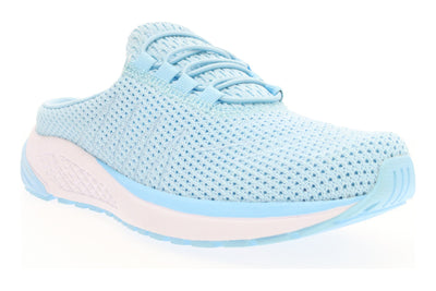 Tour Knit Slide in Baby Blue - side view