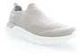 Shoe, Propet B10 Unite Slip On, light grey knit upper, white textured sole, designed for comfort and sustainability.