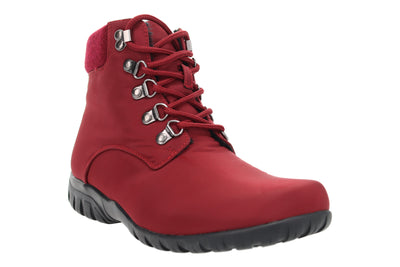 Dani Ankle Lace in Bordo - side view