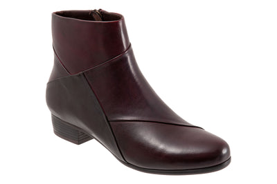 Maci in Dark Red Multi - side view