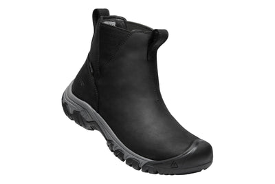 Greta Chelsea WP in Black Steel Grey - side view