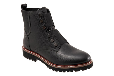 Indiana in Black Tumbled - side view