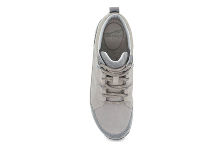 Pearla in Stone Burnished Suede - top view