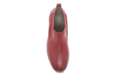Louisa in Red Burnished Calf - top view
