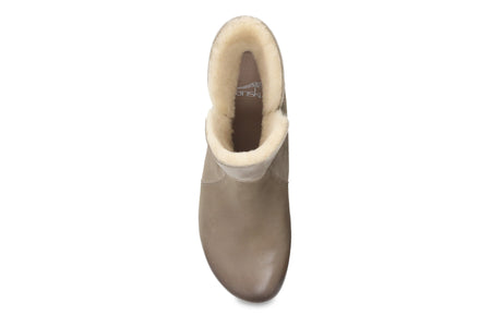 Bessie in Taupe Burned Nubuck - top view
