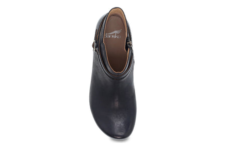 Brook in Black Burnished Nubuck - top view