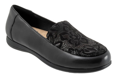 Deanna in Black Floral - side view