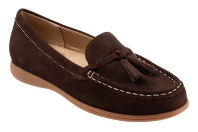 Dawson in Dark Brown Sue - side view