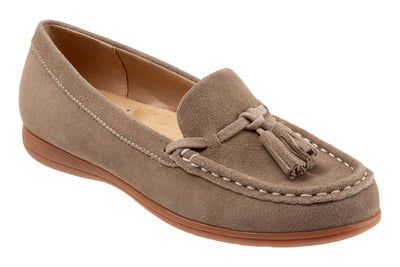 Dawson in Stone Suede - side view