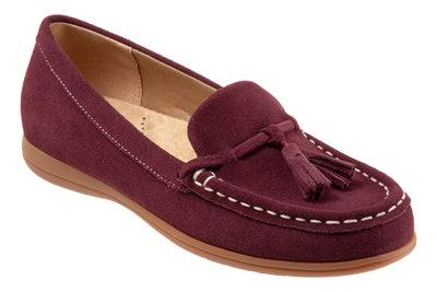 Dawson in Dark Cherry Suede - side view