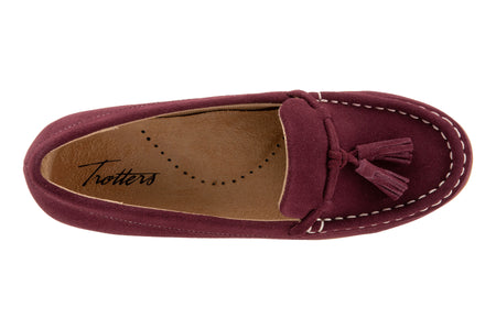 Dawson in Dark Cherry Suede - top view