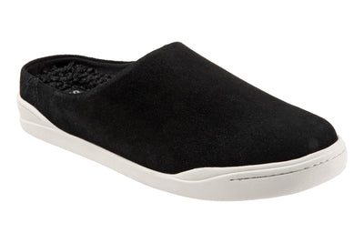 Auburn in Black Suede - side view