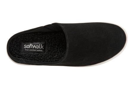 Auburn in Black Suede - top view