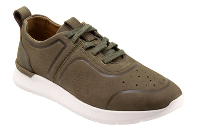 Stella in Olive Green Nubuck - side view
