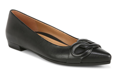 Arielle in Black Nappa - side view