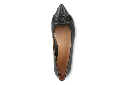Arielle in Black Nappa - top view