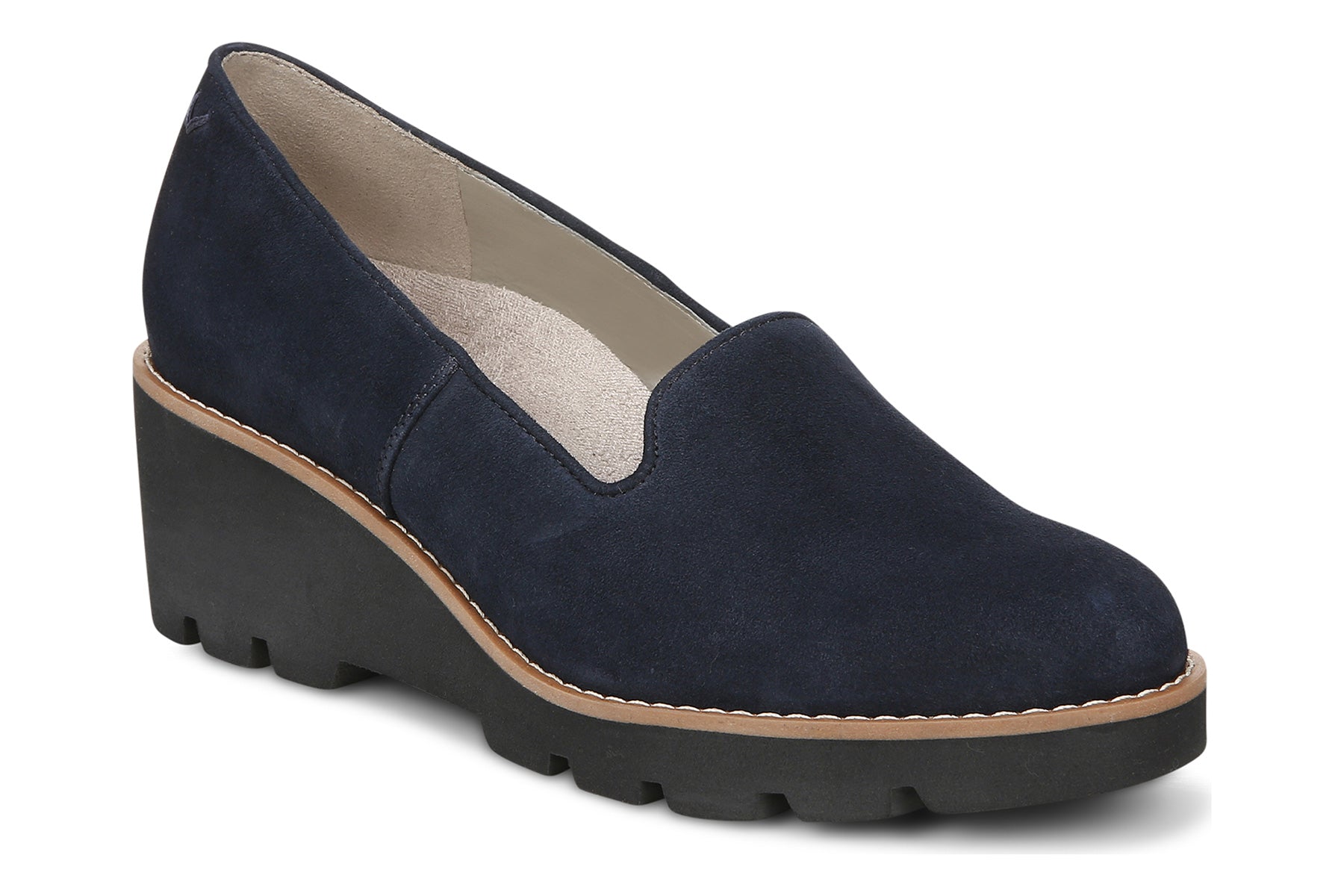 Vionic Willa Wedge Navy Suede 10