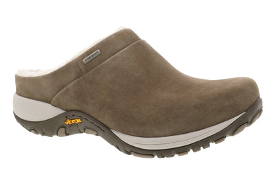 Parson in Walnut Suede - side view