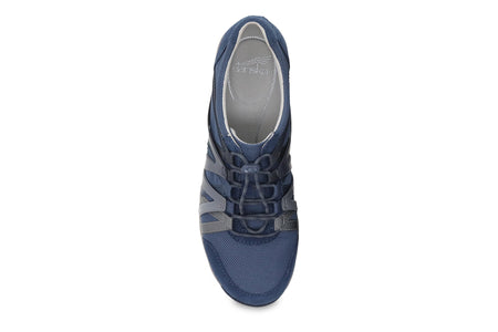 Henriette in Navy Suede - top view