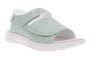 Sandal, light green, Propet Travelactiv Scottsdale with open toe, adjustable straps, white textured sole for comfort.