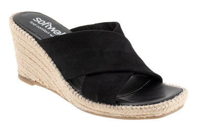 Hastings in Black Suede - side view