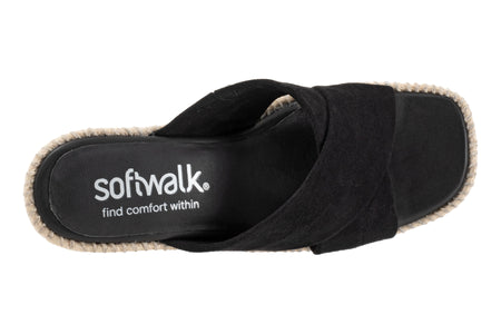 Hastings in Black Suede - top view