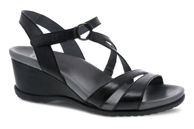 Addyson in Black Glazed Kid - side view