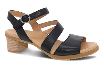 Tansy in Black Nappa - side view