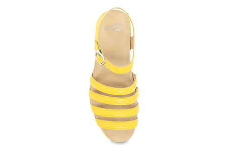Roxie in Yellow Nappa - top view