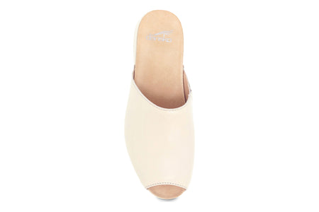 Ravyn in Ivory Nappa - top view