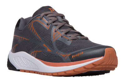 One Lt in Dark Grey-Burnt Orange - side view