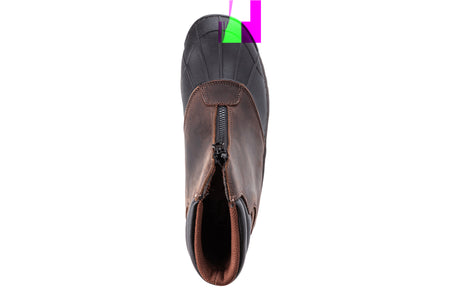 Blizzard Mid Zip in Brown Black - top view
