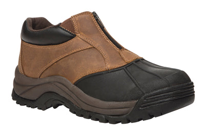 Blizzard Ankle Zip in Brown-Black - side view