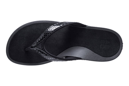 Alea in Black Metallic - top view