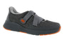 Sneaker, Drew Shoes Bayside, women’s, mesh upper, dual straps, orange sole and logo details, comfort fit design.