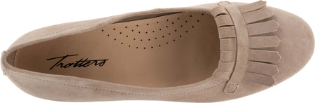 Greyson in Stone Suede - top view