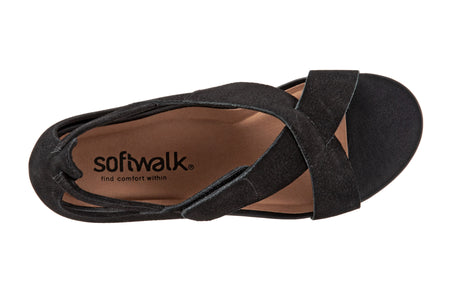 Camilla in Black Nubuck - top view