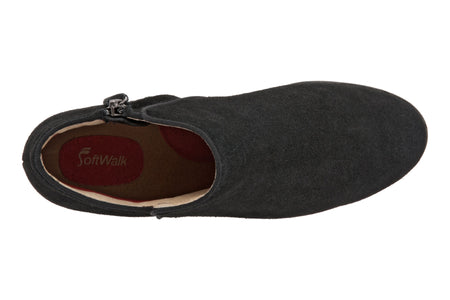 Rocklin in Black Suede - top view