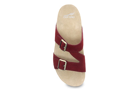 Dayna in Cinnabar Suede - top view