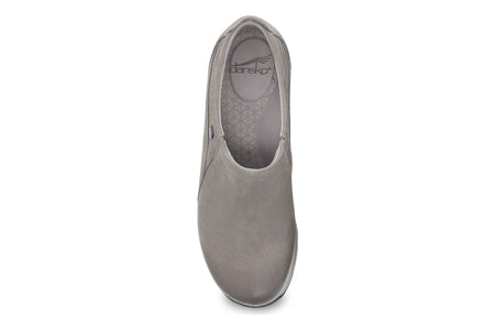 Patti in Taupe Burned Suede - top view